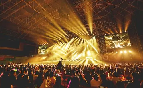 Music concert with lights